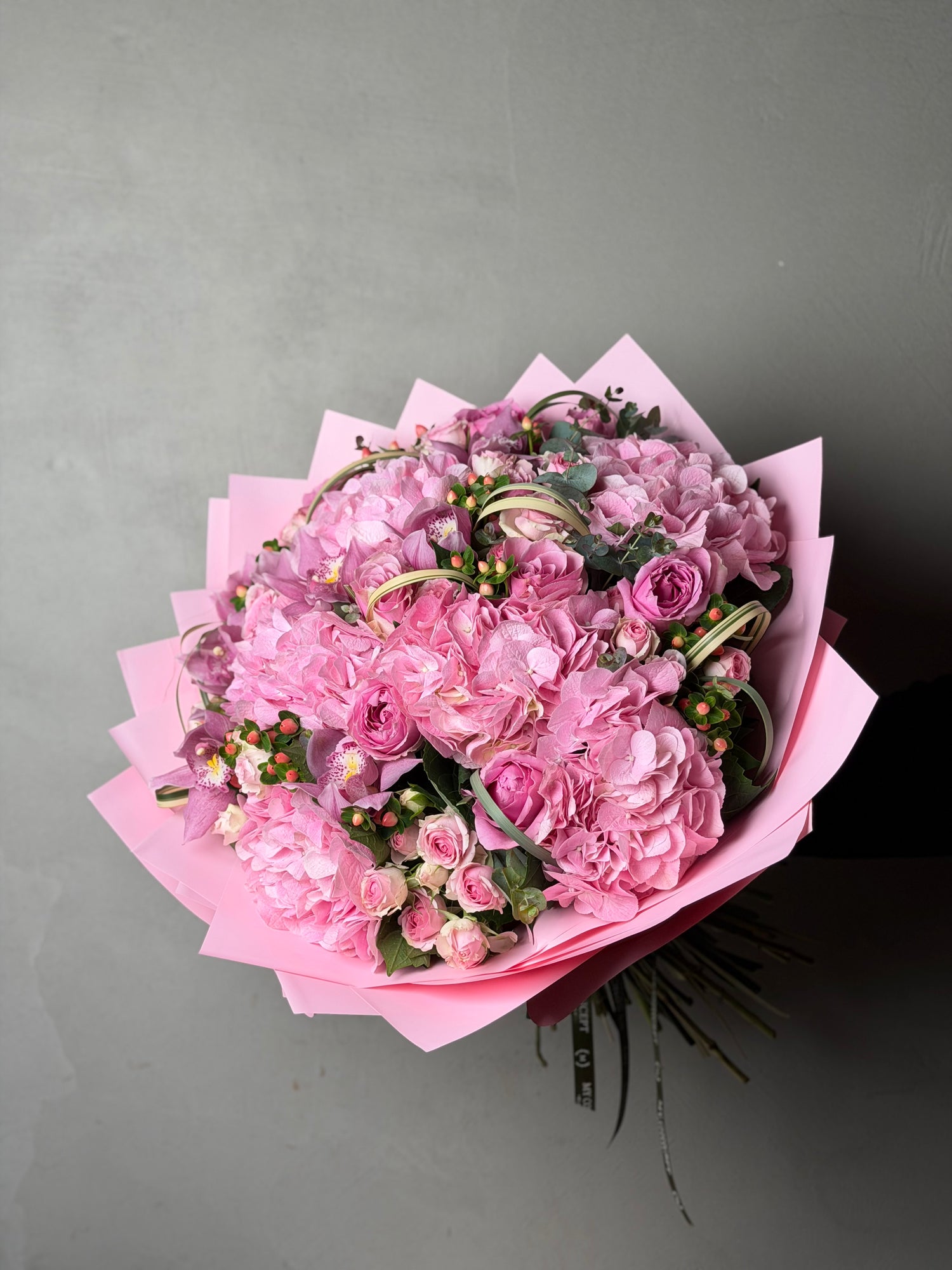 Pembe Ortancalı Büyük Boy Buket