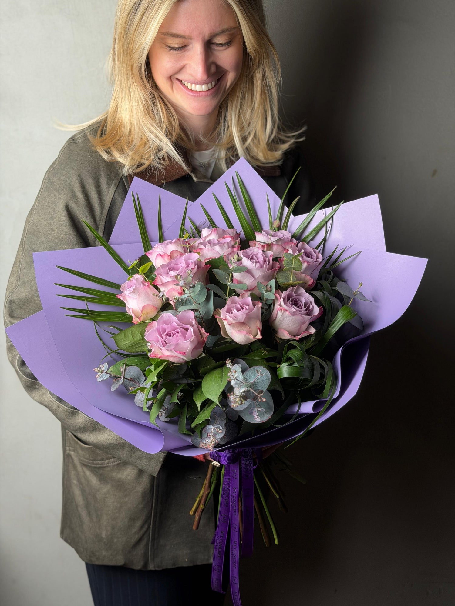 11’li Lila Gül Buketi