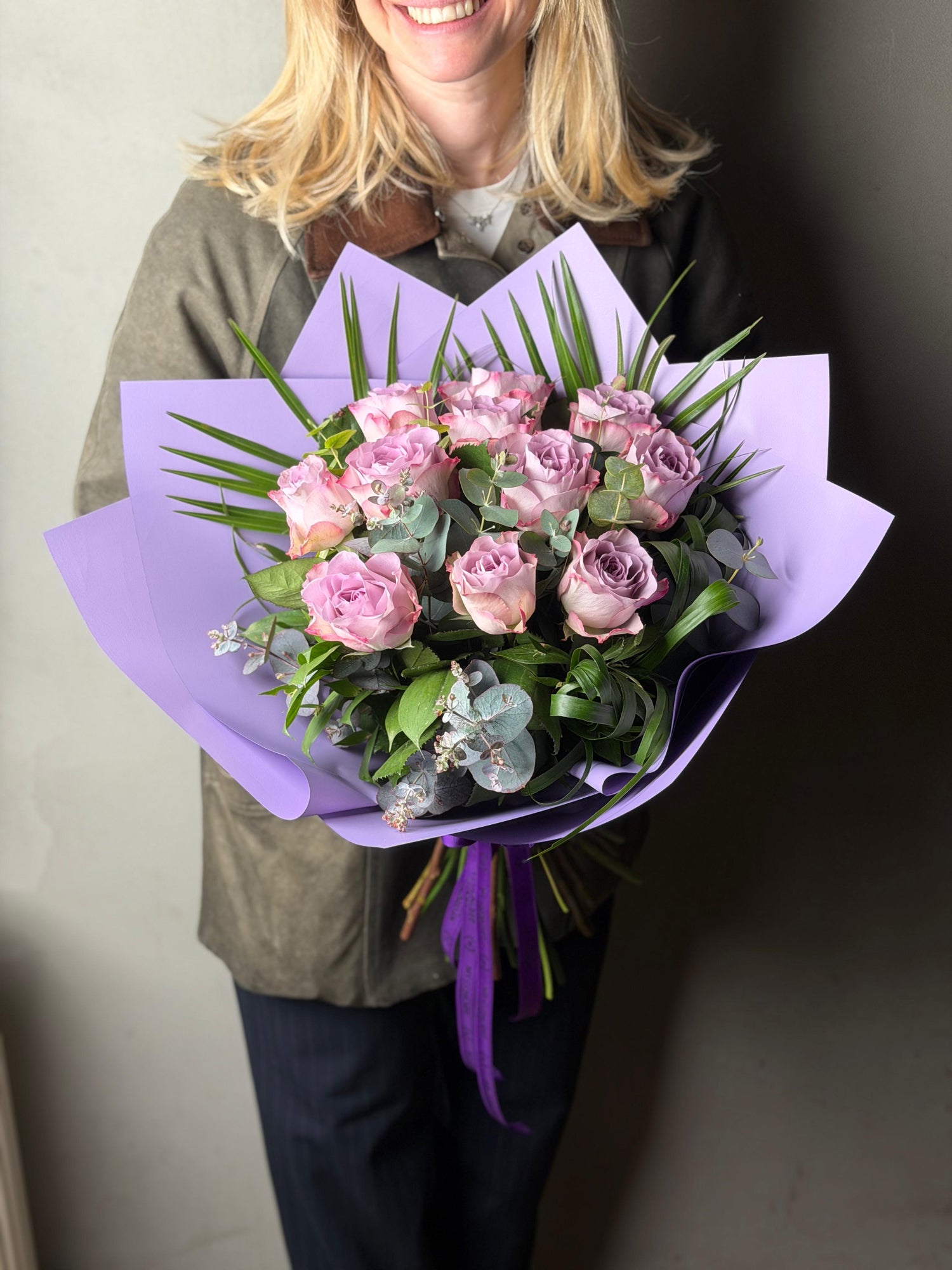 11’li Lila Gül Buketi