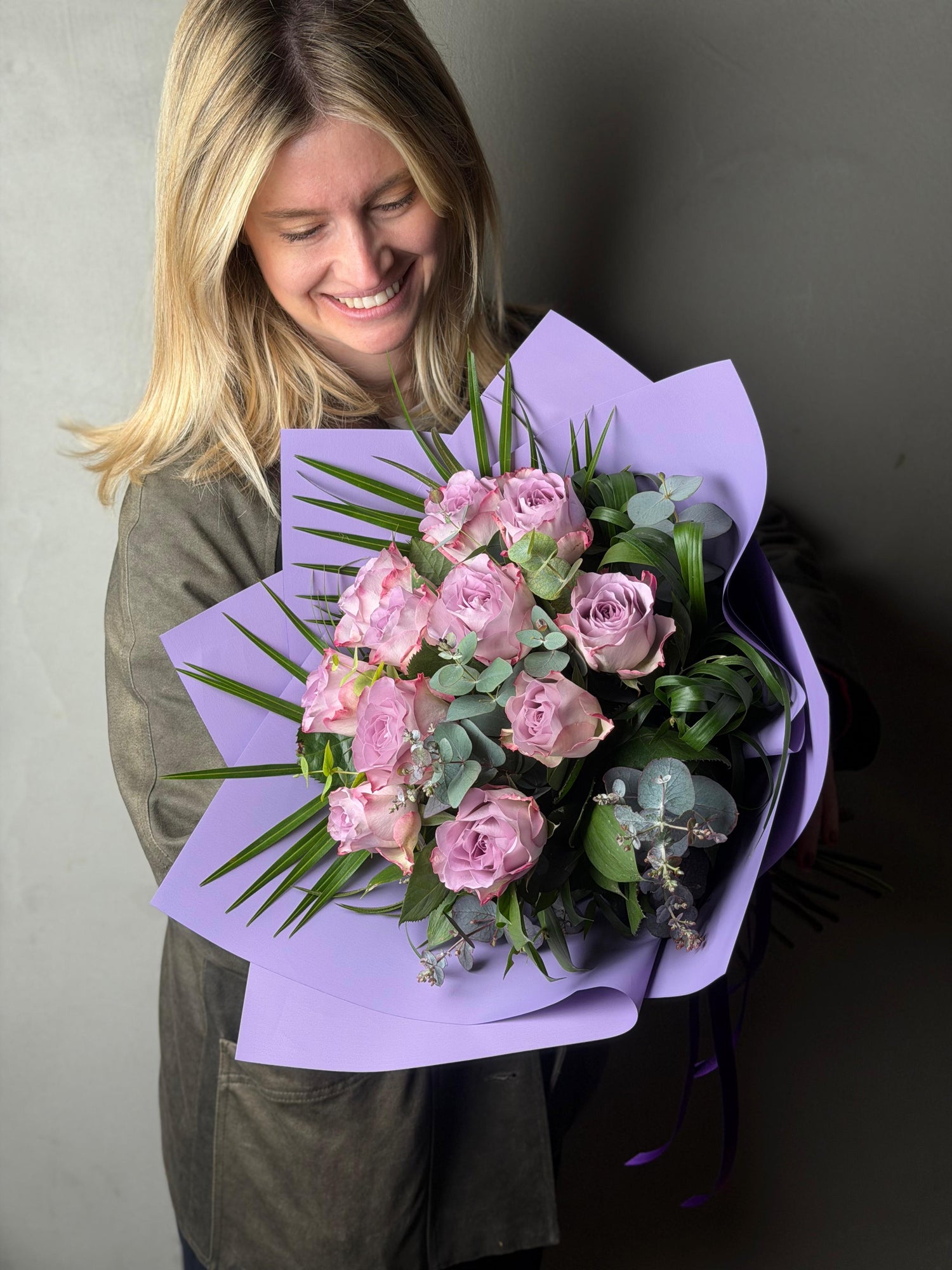 11’li Lila Gül Buketi