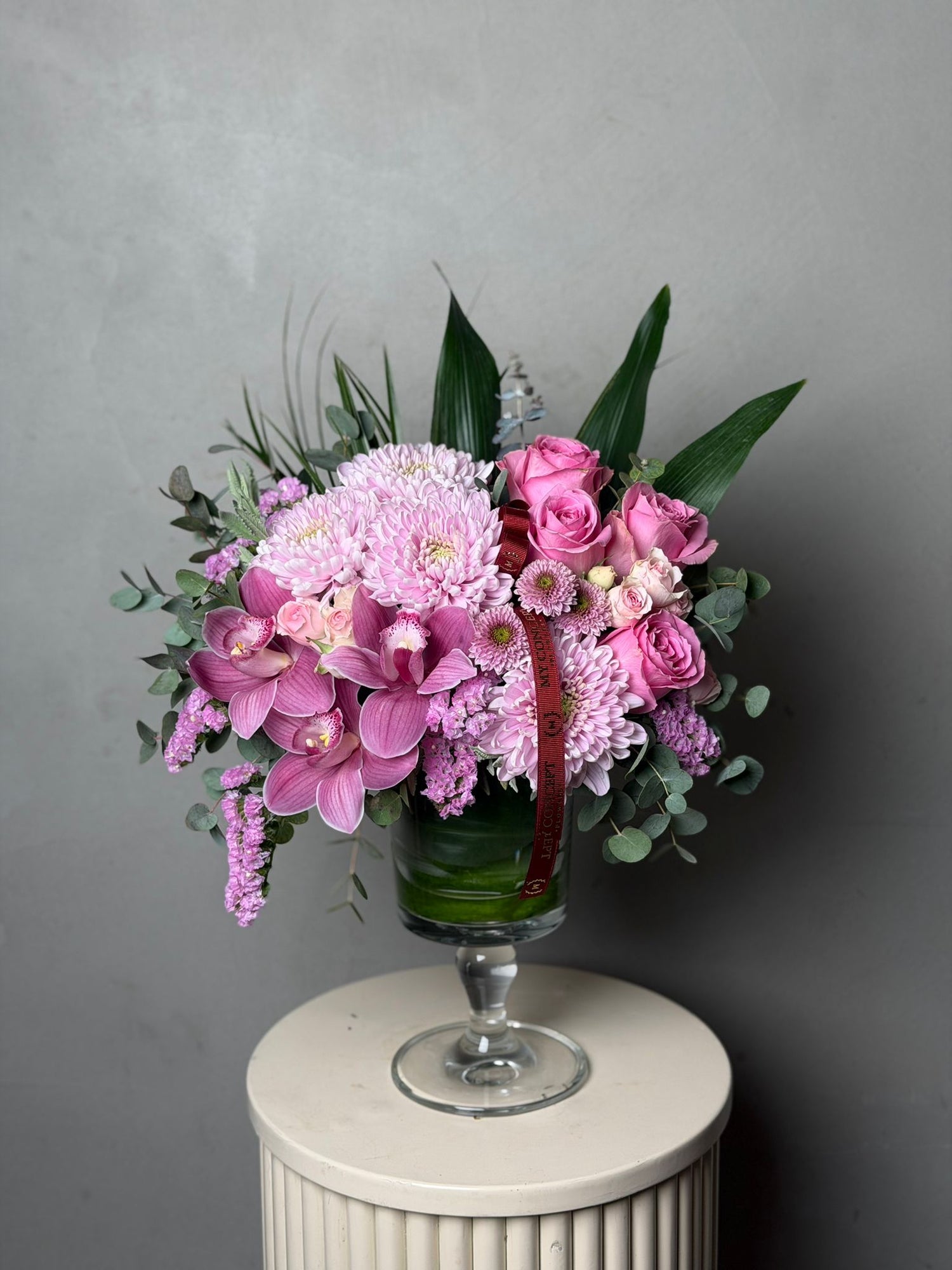 Cam Vazoda Pembe Aranjman