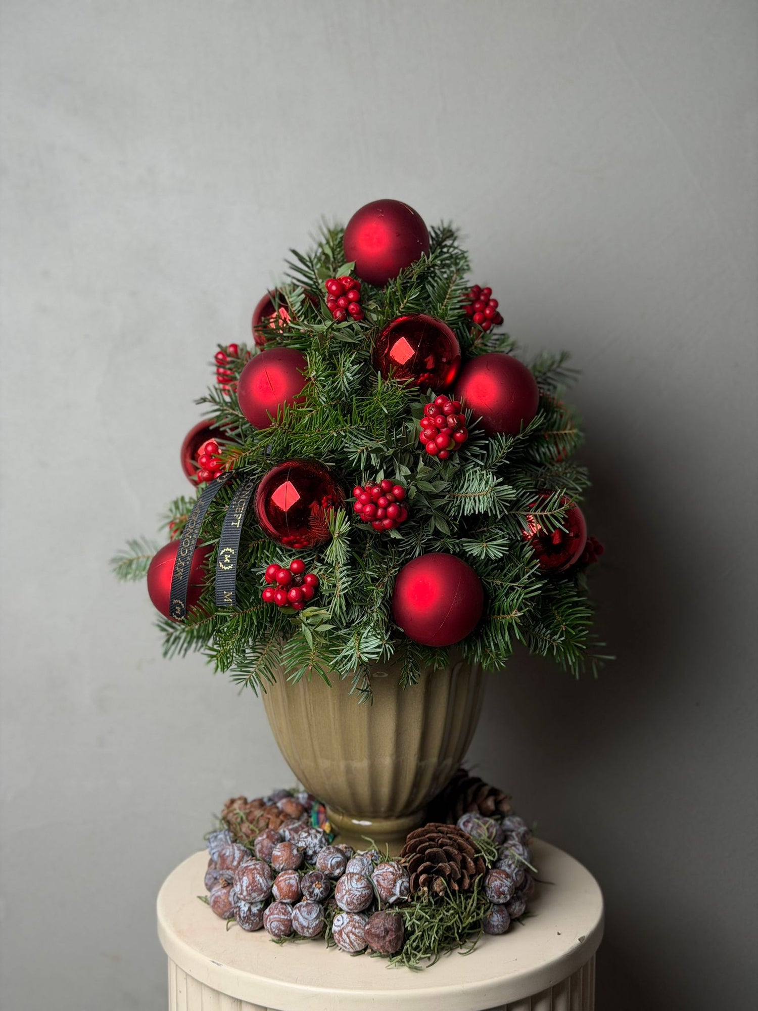 Seramik Vazoda Kokinalı Yılbaşı Ağacı